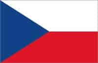 200 x Czech Republic flag with border